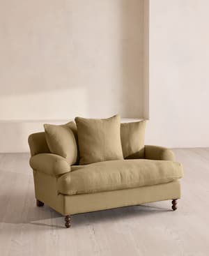 Audrey Loveseat - Linen - Wheat - US - Listing Image
