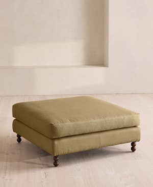 Audrey Square Ottoman - Linen - Wheat - US - Listing Image