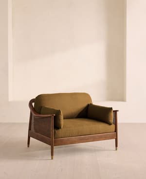 Atlanta Loveseat - Linen - Ochre - Listing Image