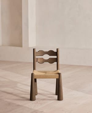 Pair of Manuel Dining Chairs - Dark Oak - US - Hover Image