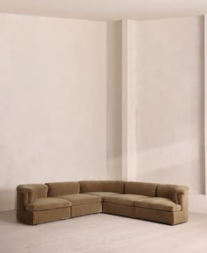 Oona Modular Sofa - Corner Sofa - Velvet - Truffle US - Listing Image