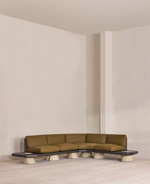 Torno Modular Sofa - Chunky Linen - Ochre  - UK - Hover Image