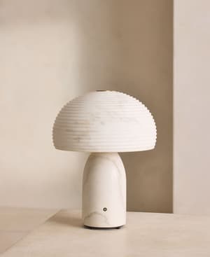 Harlow Portable Lamp - Alabaster - Hover Image