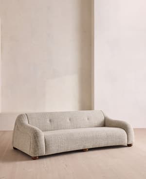 Liana Three Seater Sofa - Cotton Linen Tweed - UK - Hover Image