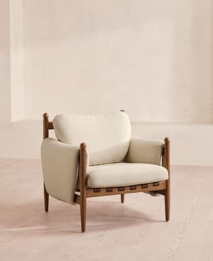 Casper Armchair - Linen - Bisque - UK - Listing Image