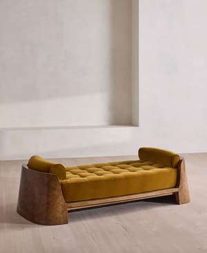 Heidi Daybed - Velvet - Mustard - UK - Hover Image