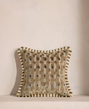 Jeremiah Square Cushion - Caramel - Hover Image