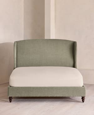 Rivas Bed - Full - Linen Chenille - Sage - US - Hover Image