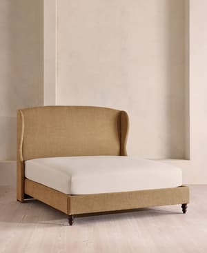 Rivas Bed - Full - Linen Chenille - Sand - US - Listing Image