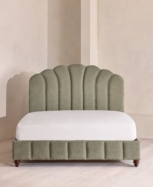Manette Bed - Full - Linen Chenille - Sage - US - Hover Image