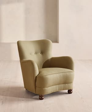 Pippa Armchair - Linen - Wheat - UK - Hover Image
