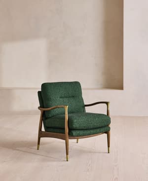 Theodore Armchair - Boucle Jacquard - Marine - UK - Listing Image