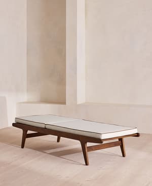 Noah Outdoor Sunlounger - Off White - Hover Image