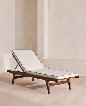 Noah Outdoor Chaise Lounger - Off White - Listing Image
