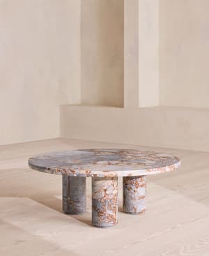 Tisbury Outdoor Coffee Table - Breccia Pernice Marble - UK - Listing Image
