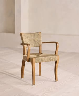 Molina Outdoor Dining Chair - Natural - Hover Image