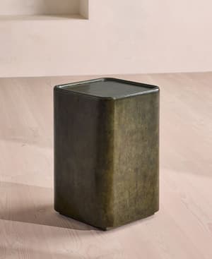 Dawson Side Table - Oak Burl - Olive - Hover Image