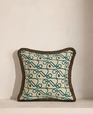 Tilney Square Cushion - Green - Listing Image