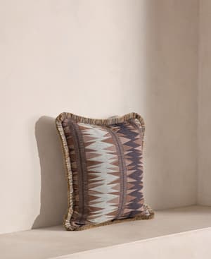 Irving Square Cushion - Rust - Hover Image