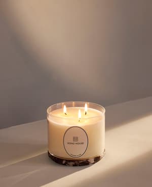 Leather & Oud Candle - Rosso Levanto Marble - Refill - 660g - Listing Image