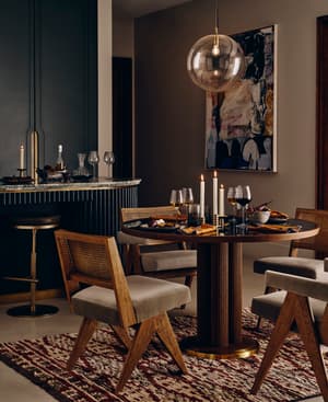 Hayward Dining Chair - Velvet - Fern - US - Hover Image