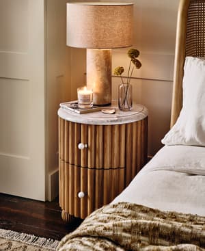 Carlisle Bedside Table - Carrara Marble - Listing Image