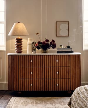 Carlisle Six Drawer Dresser - Carrara Marble - Listing Image