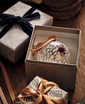 Murano Glass Confetti Bauble - White - Listing Image