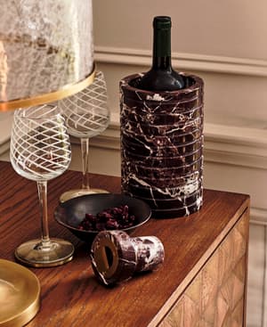 Pavel Red Marble Wine Cooler - Listing Image