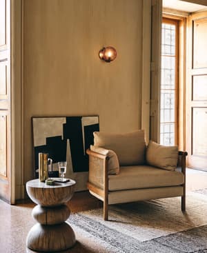 Sydney Cane Armchair - Washed Linen Flax - Listing Image
