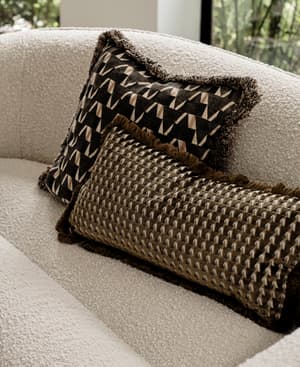 Charis Oblong Cushion - Ochre - Hover Image