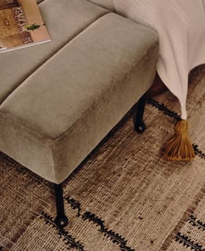 Poppy Bench - Velvet - Fern - Listing Image