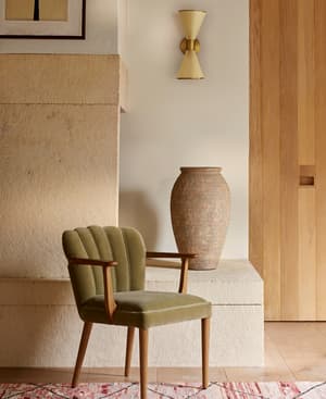Mae Dining Chair - Velvet - Lichen - US - Hover Image