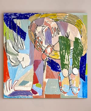 'Jumping through a wreath' by Barbara Kuebel - Hover Image