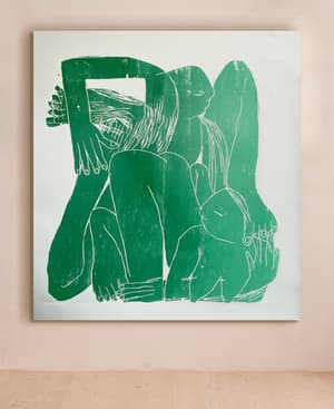 'Human Shapes in Wheelspin' by Barbara Kuebel - Listing Image
