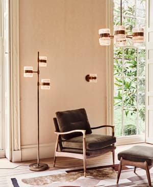 Theodore Footstool - Velvet - Olive - Hover Image