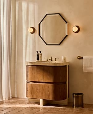 Tivoli Single Vanity - Travertine Marble - Listing Image