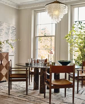 Ilario Dining Table - Dark Emperador Marble - Hover Image