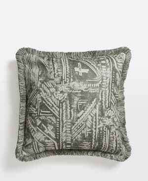 Helford Square Cushion - Sage - Listing Image