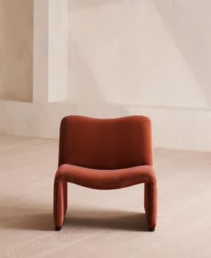 Lovett Armchair - Velvet - Rust - Hover Image