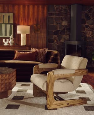 Lara Armchair - Boucle - Natural - US - Listing Image