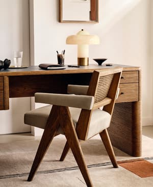 Hayward Dining Chair With Arms - Taupe Linen US - Listing Image