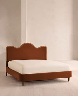Aubrey Bed - King - Velvet - Cinnamon - UK - Listing Image
