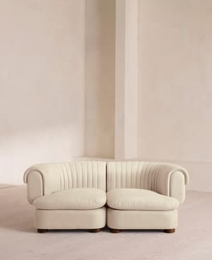 Rava Modular Sofa - Three Seater - Linen - Bisque - Listing Image