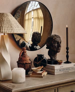 Convex Bronze Edge Wall Mirror - Medium By Sean Phelan - Listing Image