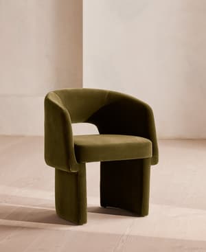 Morrell Dining Chair - Velvet - Olive - Listing Image