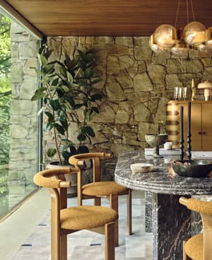 Rosaline Dining Table - Griseo Rosa Marble - Hover Image