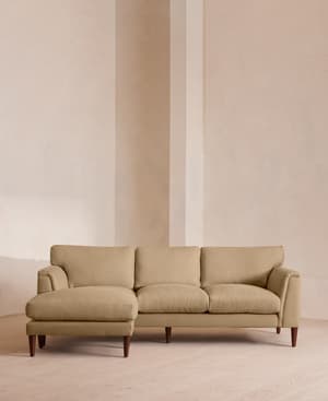 Reya Chaise-end Sofa - Linen - Wheat - US - Hover Image