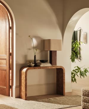 Remi Rectangle Table Lamp - Mappa Burl - US - Hover Image