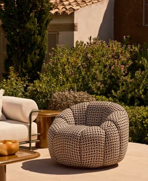 Garret Outdoor Armchair - Geometric - Monochrome - US - Listing Image